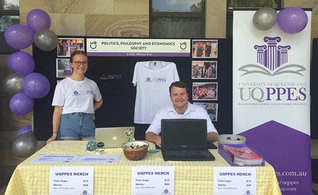 UQ PPE Society at Market Day 2019 