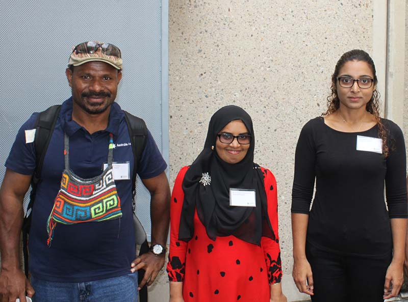  Arnold Patiken, Aminath Sunooha Ali and Sajida Ahmed