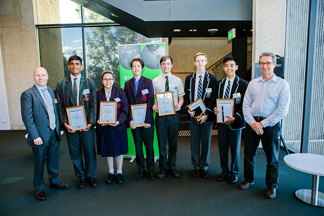 winner of the Economics awards top performing high school students