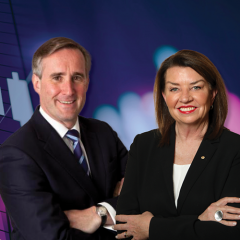 Anna Bligh and Bob Wigley 