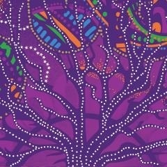 UQ Indigenous artwork representing the campus. 