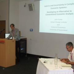 John Foster presenting