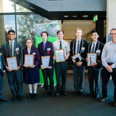 winner of the Economics awards top performing high school students
