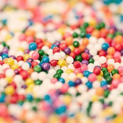 coloured sprinkles confectionary 
